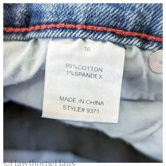 FASHION NOVA Gerrit Boyfriend Jeans Size 16 Blue Medium Wash Stretch Inseam 27" - Picture 9 of 10